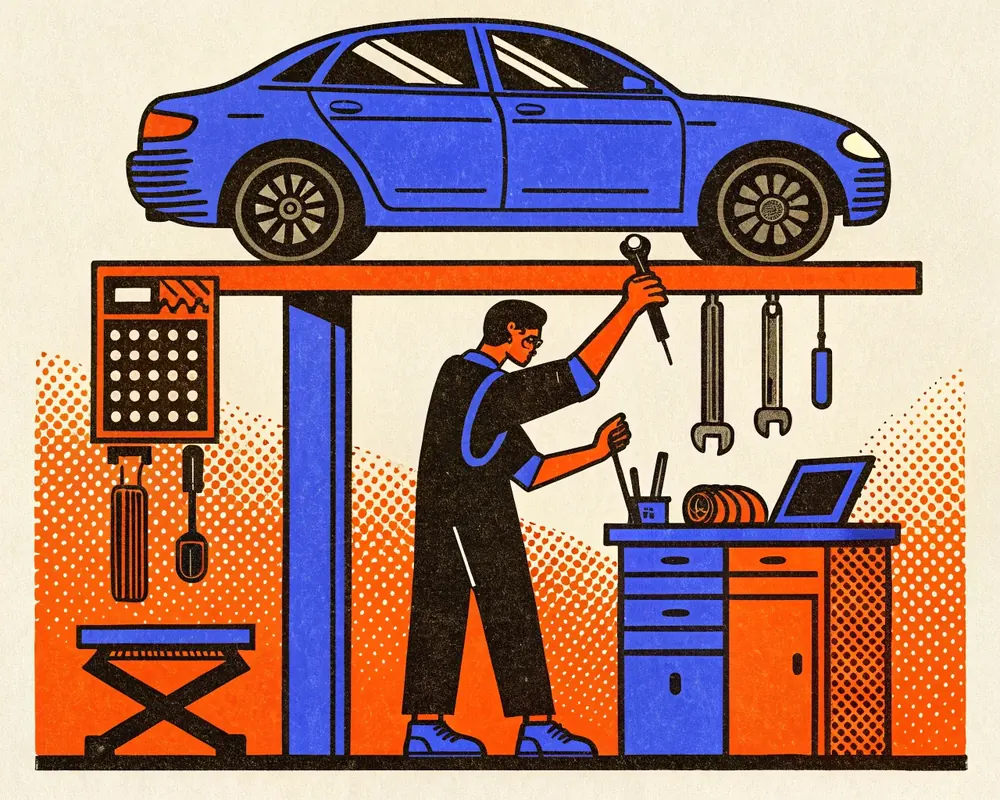 Illustration: Auto repair