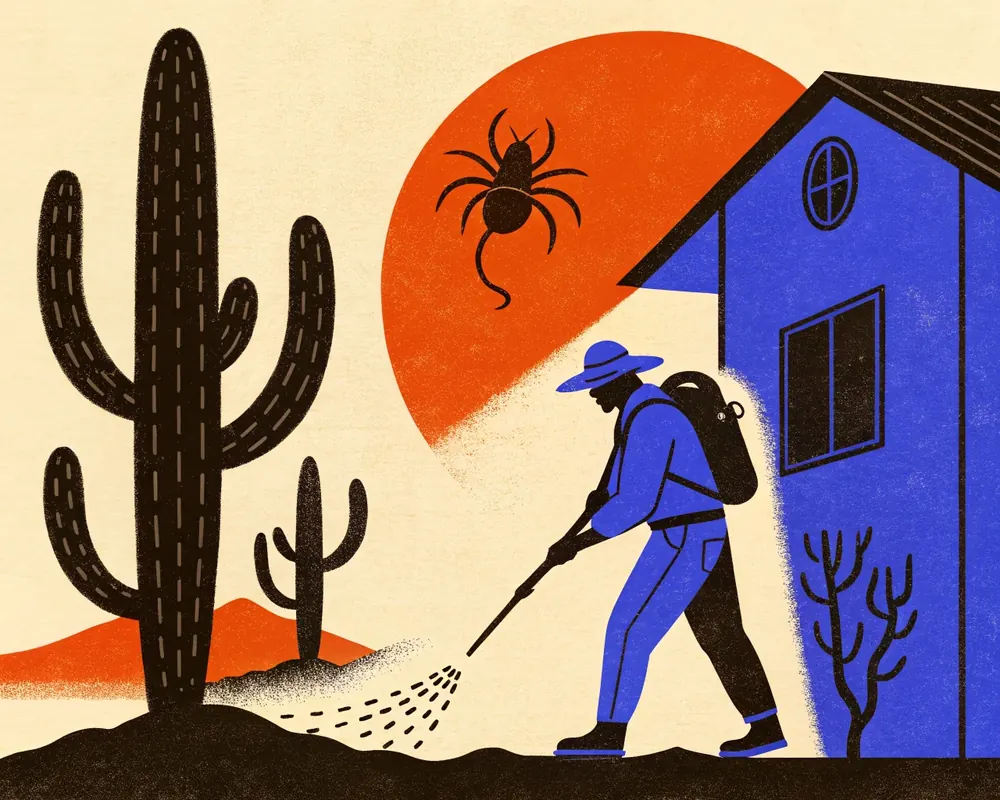 Illustration: Pest control. Every call answered by the AI Front Desk.