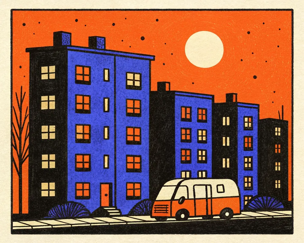 Illustration: Property management. Every call answered by the AI Front Desk.