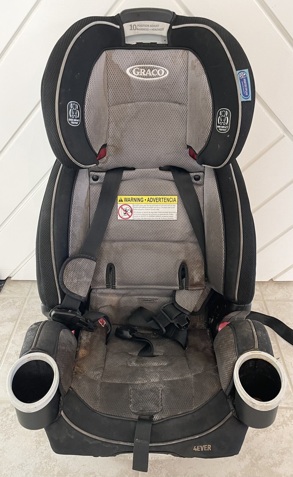 Convertible seat at drop-off